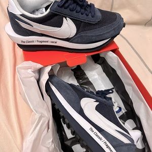 Nike Fragment Design x sacai x LDV Waffle 'Blackened Blue' Sneaker